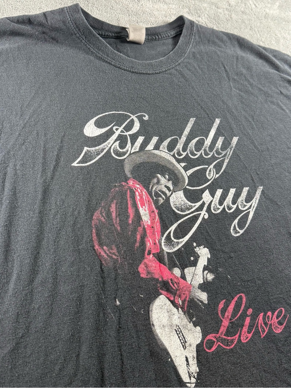 Gildan Buddy Guy Live Tour MMXX T-Shirt Men’s 2XL Black Concert Graphic T-Shirt